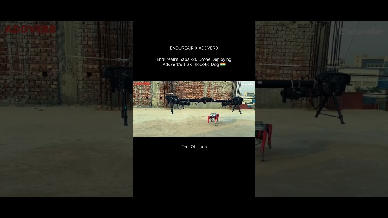 YouTube still of Sabal-20 hovering over Trakr in a brick yard