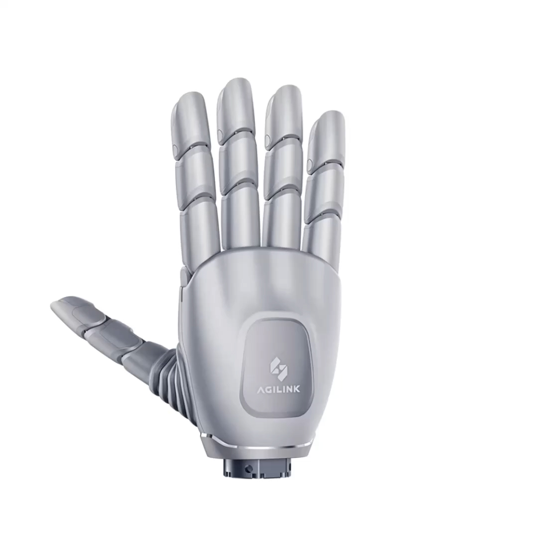 AGILINK OmniHand 3 Ultra-M silver dexterous hand product render