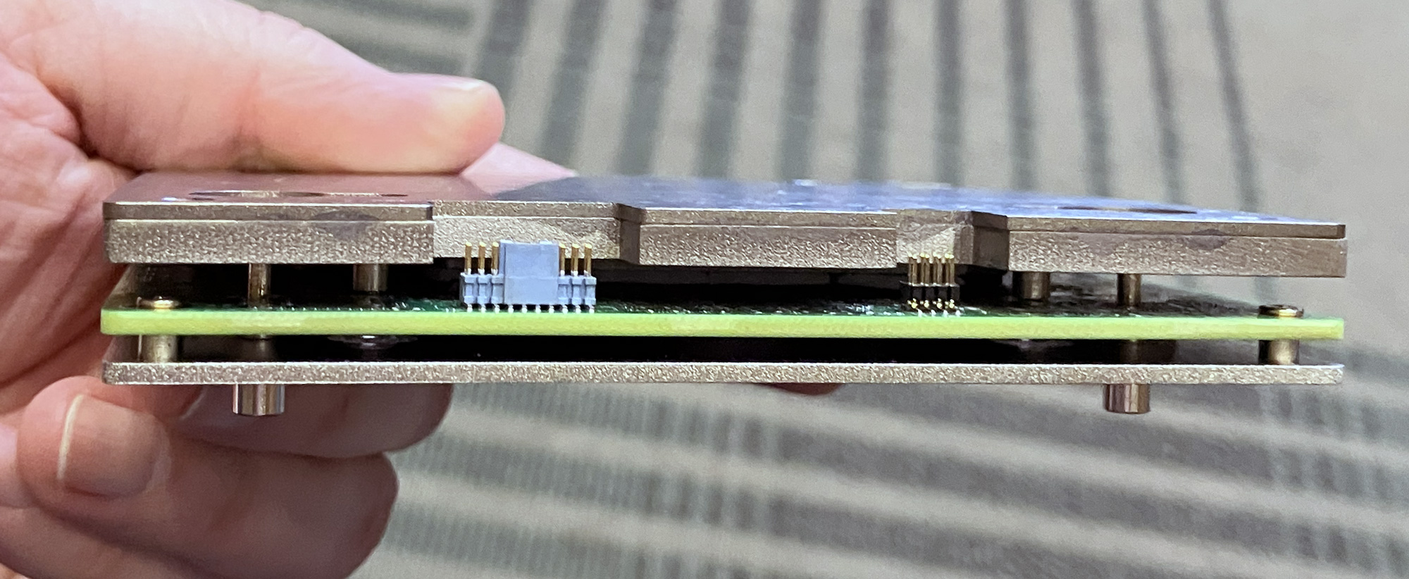 Side view of AMD Kria AI system-on-module