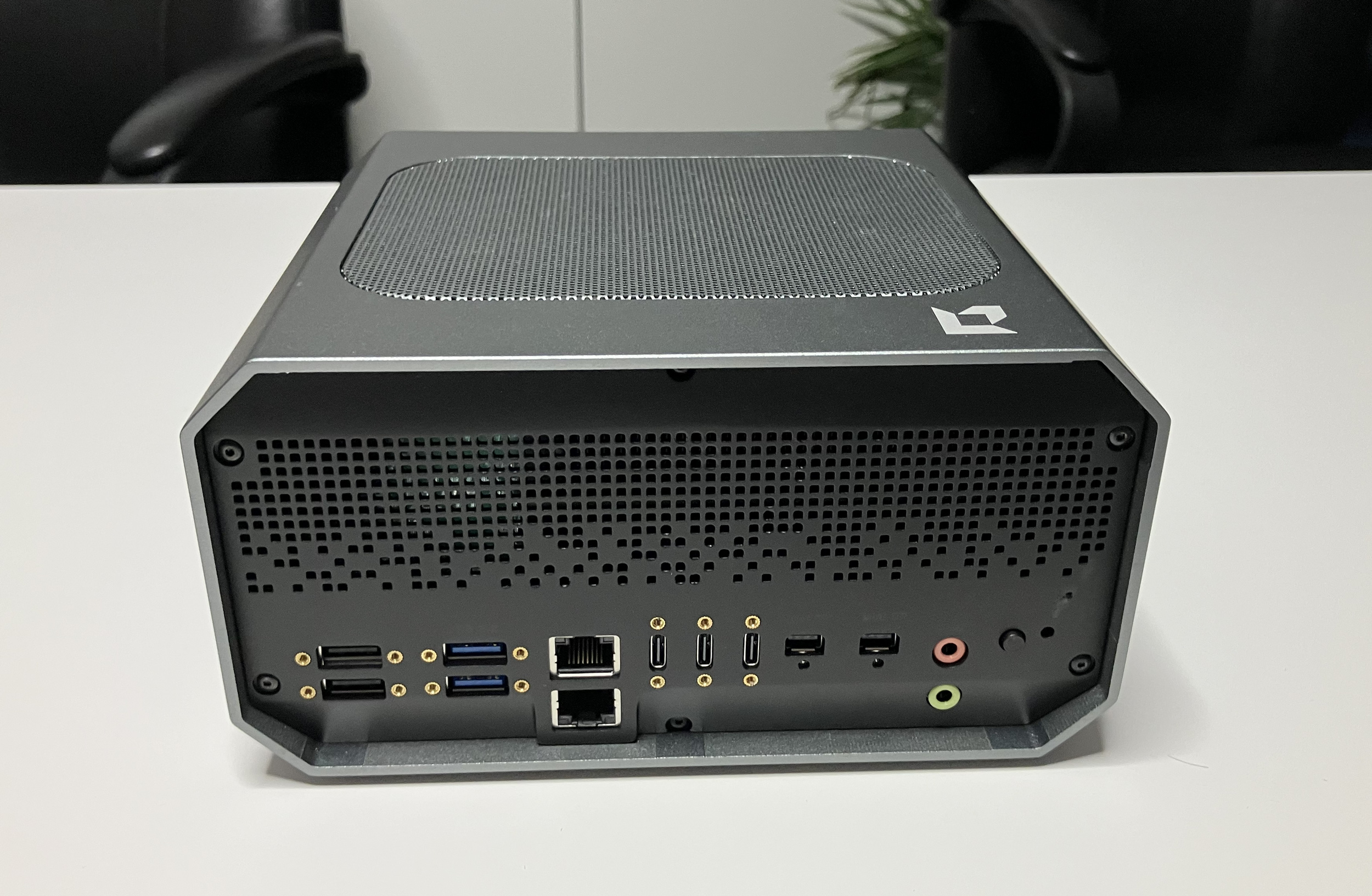 Rear panel of the AMD Kria AI Robotics Developer Platform