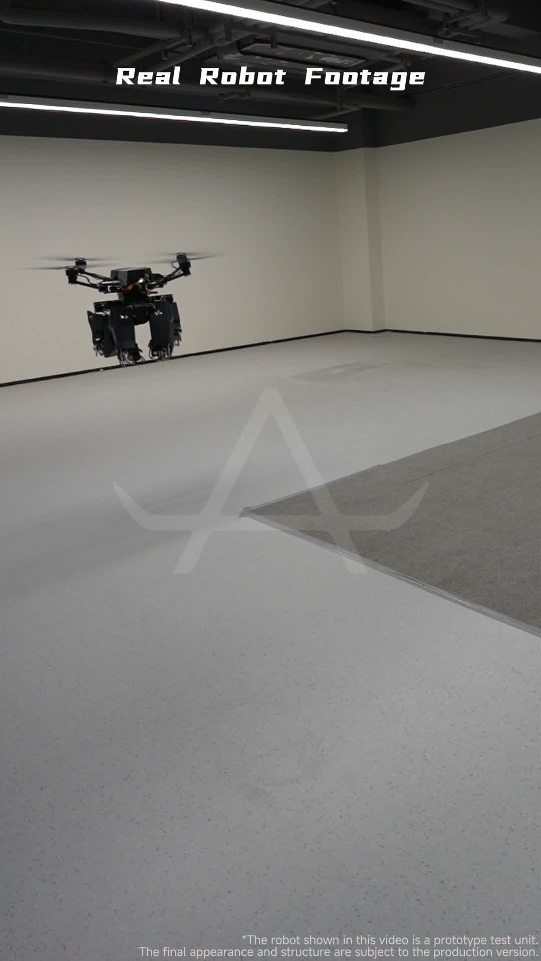 MX01 flight module hovering indoors