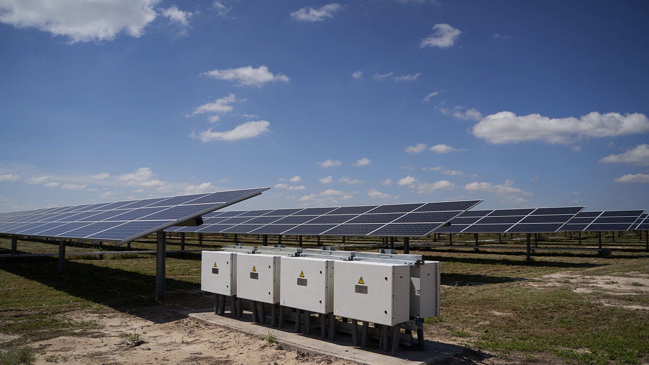 Utility-scale solar equipment illustrating the parallel inverter Covered List action