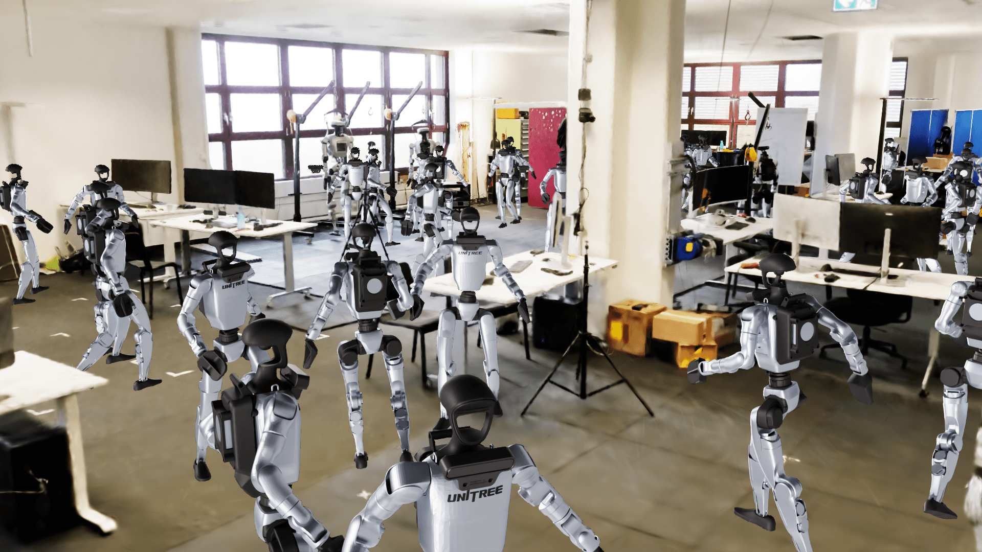Flexion and Niantic Spatial sim2real humanoid navigation research visual