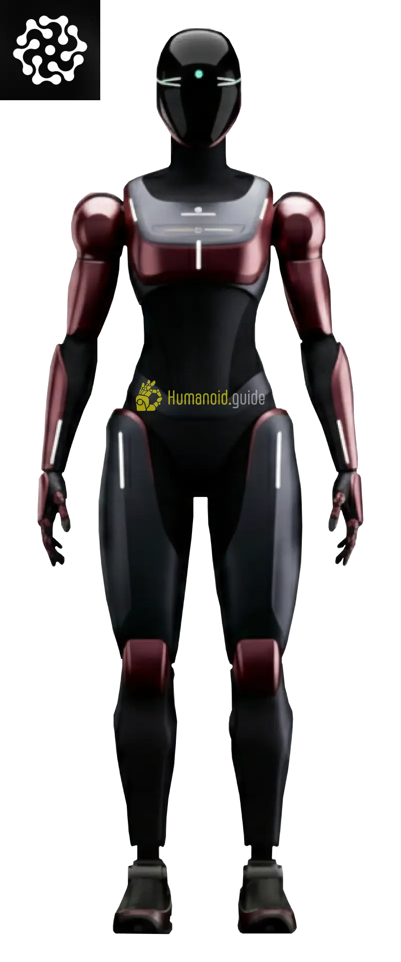 Full-body view of Generative Bionics Gene.01 humanoid