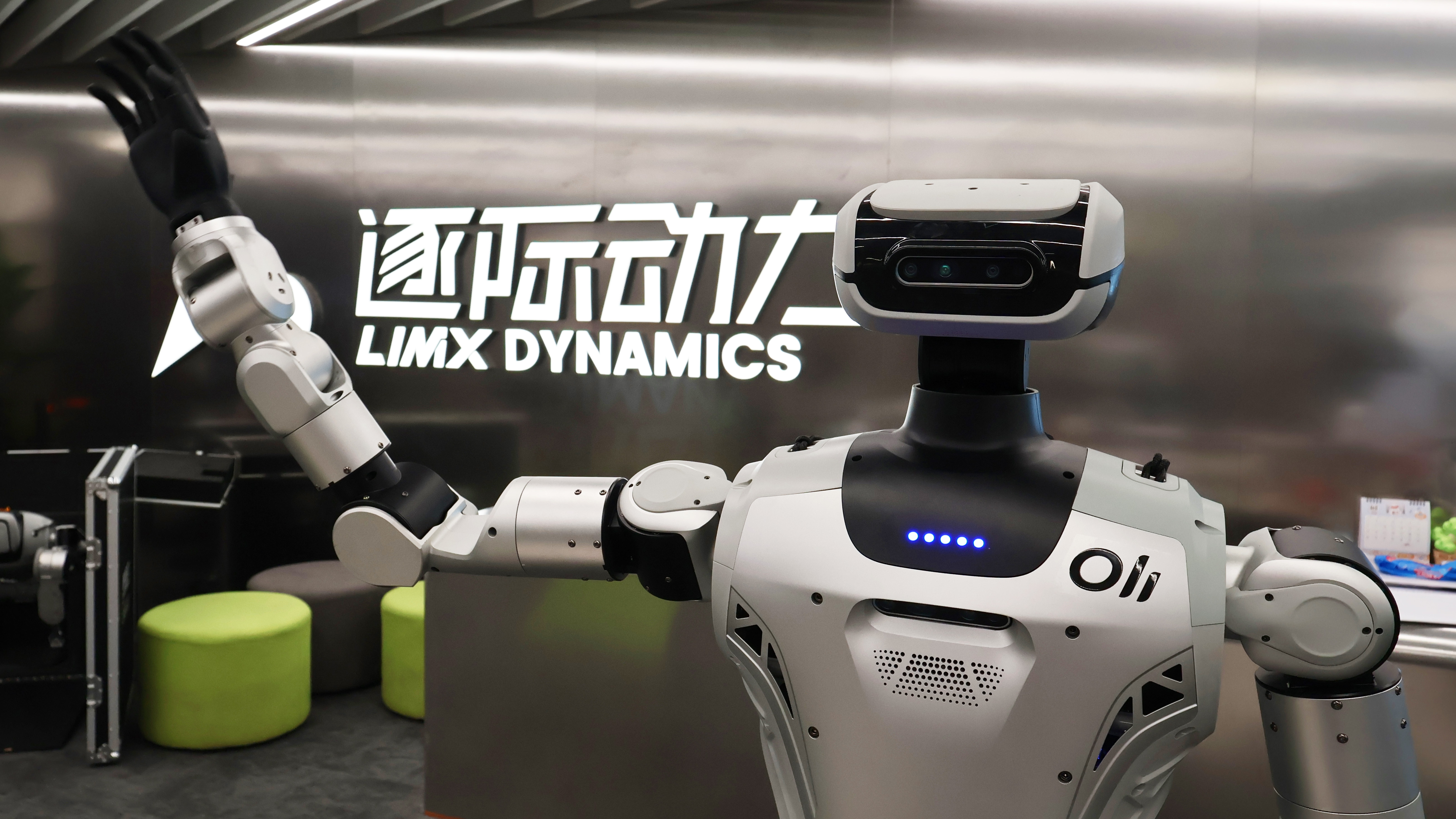 LimX Dynamics humanoid robot Oli at Shenzhen headquarters