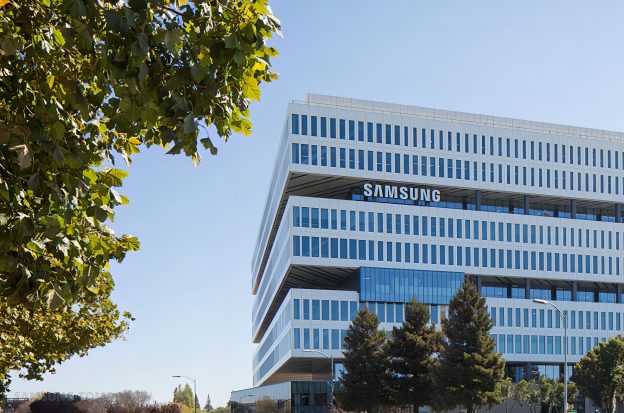 Samsung office building with company signage