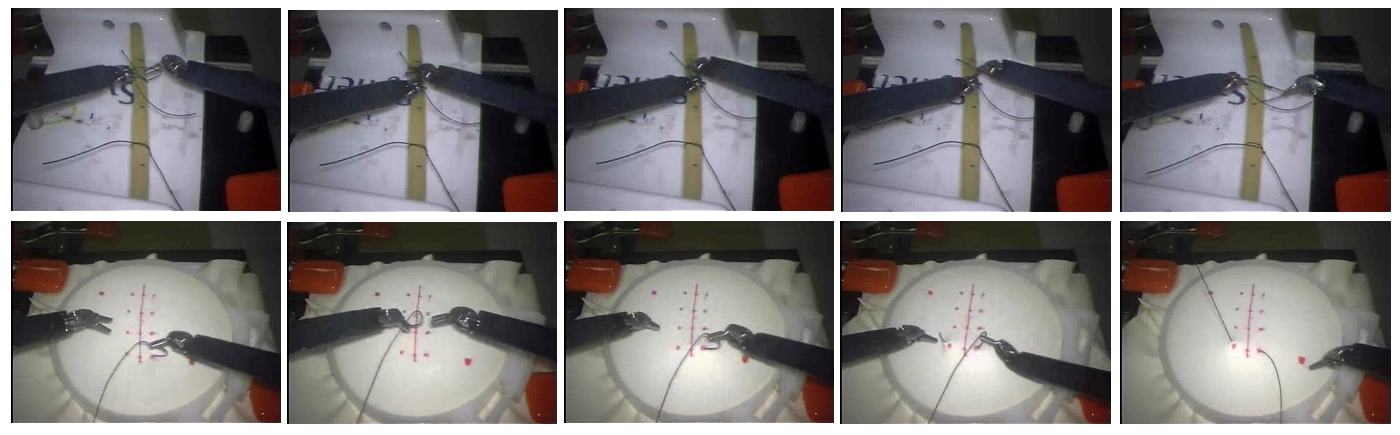 Real dVRK endoscopic frames of knot tying and suturing from JIGSAWS