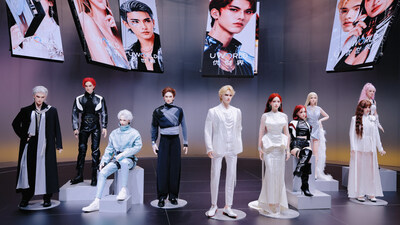 Lineup of UWORLD U1 humanoids with varied appearances at launch